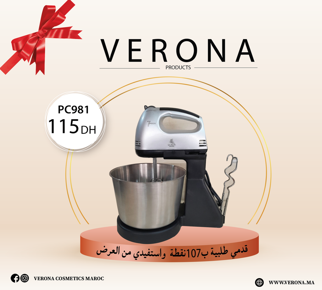 Sur une commande de 107points Batteur avec grand support à 115DH