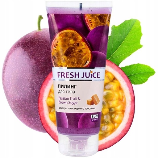[F6036] Gel Gommant Corporel Fruits De Passion Sucre Brun 200ml