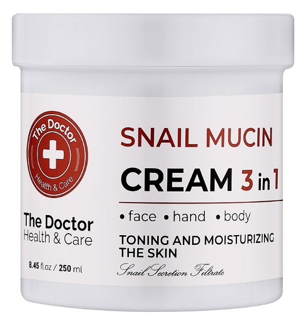 Crème à la bave d'escargot pour visage, mains et corps 250ml
