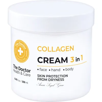 Crème au collagène pour visage, mains et corps 250ml