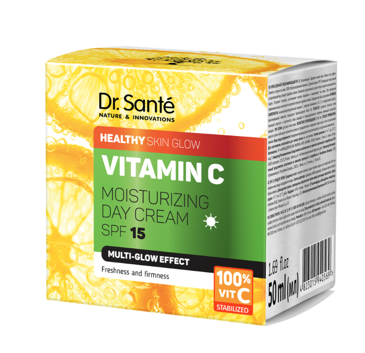 [DS0569] Crème de jour à la vitamine C action anti-ride, éclaircissante, et anti-oxydante SPF20 50ml