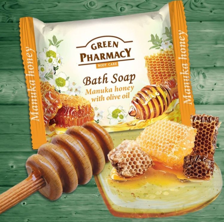 [G6473] Savon à l'extrait de miel, de manuka, et huile d'olive 100g